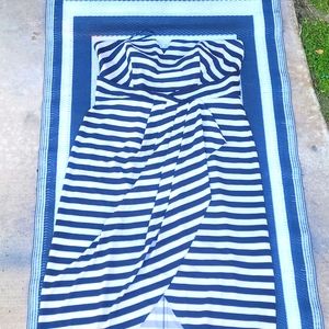 Black and white  halter dress